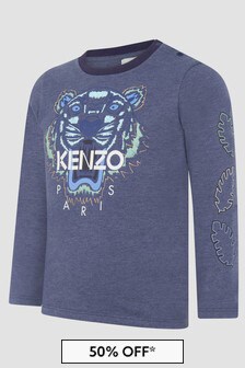 Kenzo Kids Baby Boys Navy T-Shirt