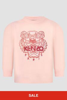 Kenzo Kids Baby Girls Pink Sweat Top