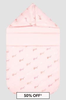 Kenzo Kids Baby Girls Pink Sleepbag