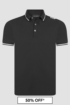 Emporio Armani Black Polo Shirt