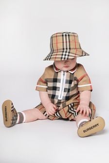 Burberry Kids Baby Beige Hat