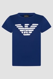Emporio Armani Boys Blue T-Shirt
