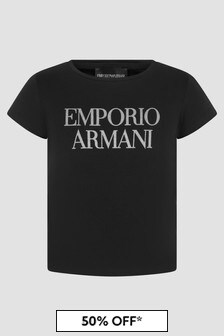 Emporio Armani Girls Black T-Shirt