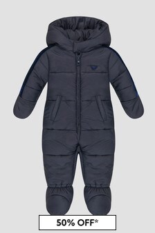 Emporio Armani Baby Boys Navy Snowsuit
