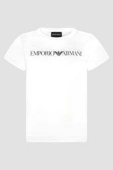 Emporio Armani Boys White T-Shirt