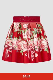 Monnalisa Girls Red Skirt