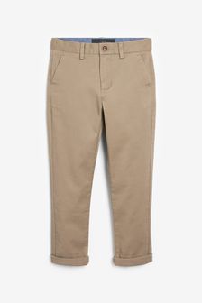 Neutral Slim Fit Stretch Chino Trousers (3-16yrs) (M28264) | £10 - £15