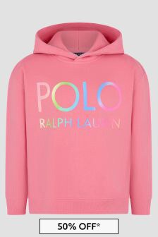 Ralph Lauren Kids Girls Pink Hoodie
