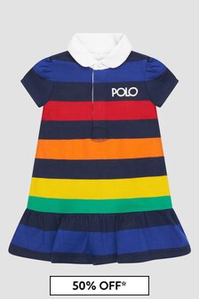 Ralph Lauren Kids Baby Girls Multicolour Dress