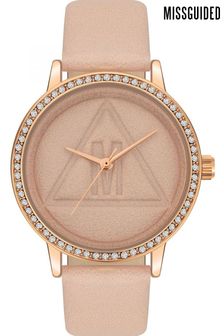 Missguided Pale Pink Watch
