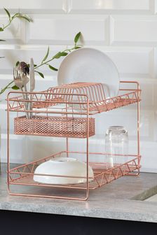 Rose Gold 2 Tier Dish Drainer