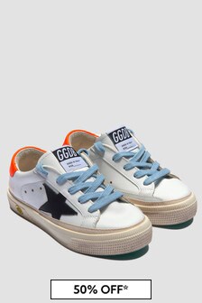 Golden Goose Kids White Trainers
