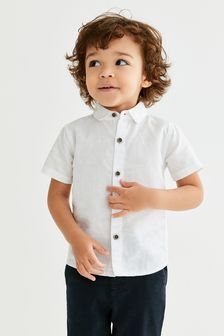 Short Sleeve Linen Shirt (3mths-7yrs)