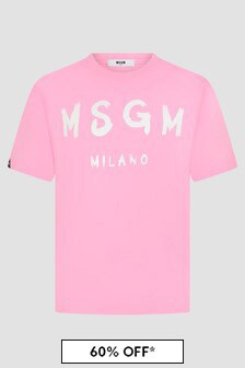 MSGM Girls Pink T-Shirt