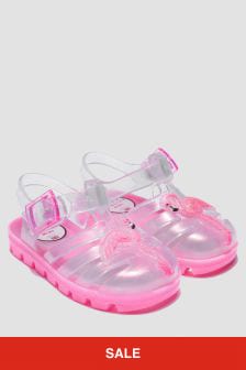 Sophia Webster Girls Pink Flamingo Jelly Sandals