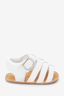 White Fisherman Baby Sandals (0-18mths) (M32671) | £8