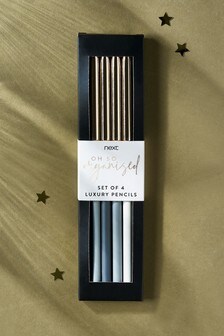 Set of 4 Gold Luxe Pencils