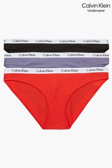 Calvin Klein Red Carousel Bikini Briefs 3 Pack