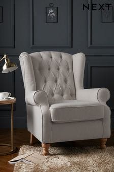 Sherlock Button Armchair With Light Legs