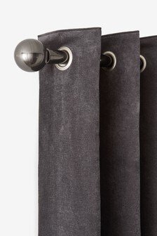 Ball Finial Fixed 35mm Curtain Pole Kit