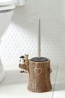 Natural Bertie Bear Toilet Brush Holder
