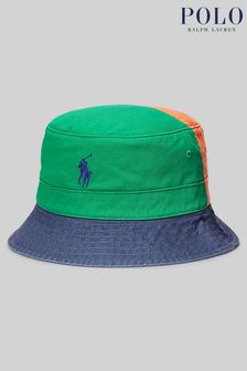 Polo Ralph Lauren Multi Colourblock Twill Logo Bucket Hat