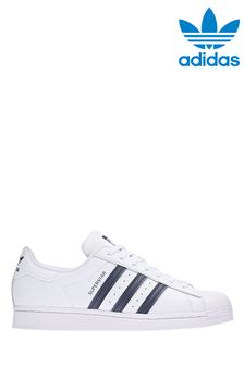 adidas Originals White And Gold Superstar Trainers