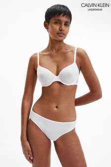 Calvin Klein White Sheer Marquisette Bikini Briefs