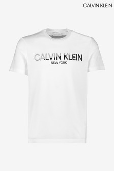 Men Calvin Klein T shirt | Calvin Klein White T Shirt | Next