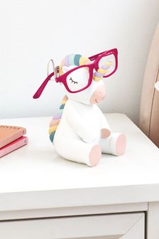 White Unicorn Glasses Holder