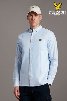 Lyle & Scott Vertical Stripe Long Sleeve Oxford Shirt