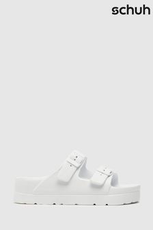 Schuh White Tiara Flatform EVA Footbed Sandals (M37617) | £20