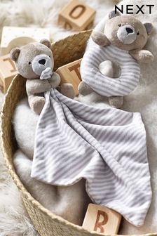Brown Teddy Bear Baby Rattle (M37758) | £10.50