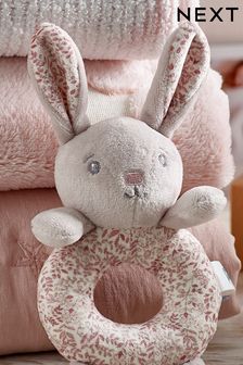 Pink Bunny Baby Rattle (M37759) | £10.50