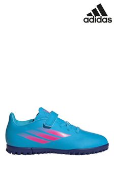 adidas Light Blue X Speedflow P4 Strap Turf Football Boots