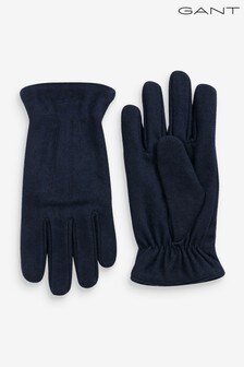 Gant Blue Melton Gloves