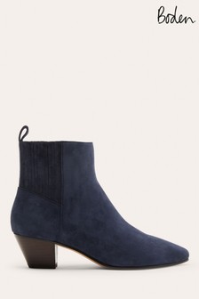 Boden Blue Western Ankle Boots