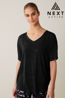 Quceyu Women T Shirt Tops Summer Casual Cotton V-Neck Short/Long Sleeve Sport Top 