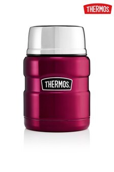 Red Thermos Raspberry 470ml Stainless King Food Flask