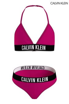 Calvin Klein Pink Intense Power Triangle Bikini Set