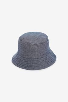 Blue Chambray Bucket Hat (3mths-10yrs) (M40092) | £6 - £8