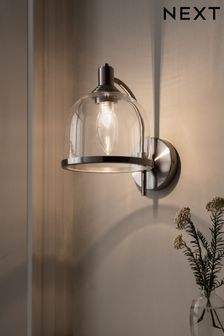 Brushed Chrome Blisworth Outdoor And Indoor (Including Bathroom) Wall Light (M40761) | £55