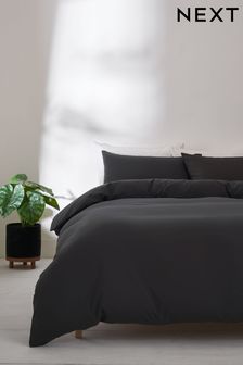 Charcoal Grey Simply Soft 2 Pack Duvet Cover and Pillowcase Set (M42394) | £18 - £48