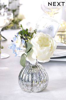 White Wedding Faux Floral Vase