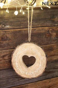 Brown Happily Ever After Brown Hanging Decoration (M42708) | £6
