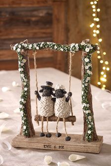 Brown Just Married Sheep Collectable