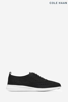 Cole Haan Zerogrand Stitchlite Wingtip Oxford Black Lace-Up Shoes