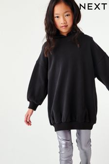 Black Atelier-lumieresShops Longline Hoodie (3-16yrs) (M44235) | £16 - £21