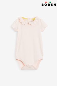 Boden Pink Broderie Collared Body
