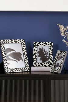 Black And White Tile Picture Frame